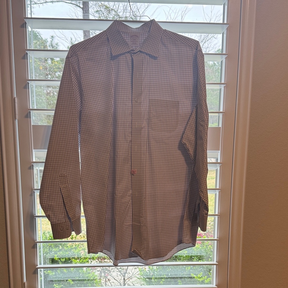 Brooks Brothers blue Checkered Casual Shirt